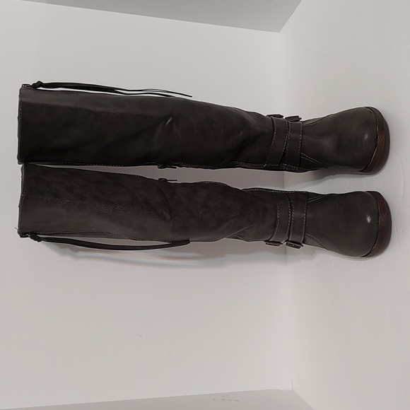 New Gray JustFab Boots sz 7.5W - Picture 5 of 7